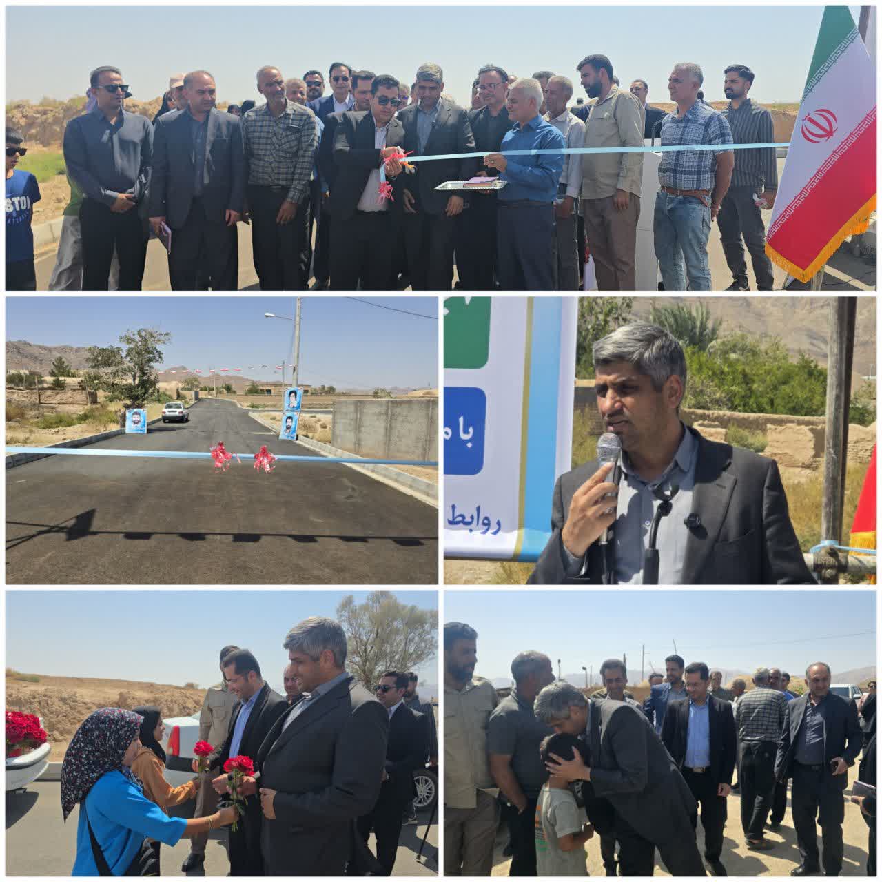 تحقق وعده مهندس نصیری؛ آسفالت معابر روستای عزیزآباد بشرویه