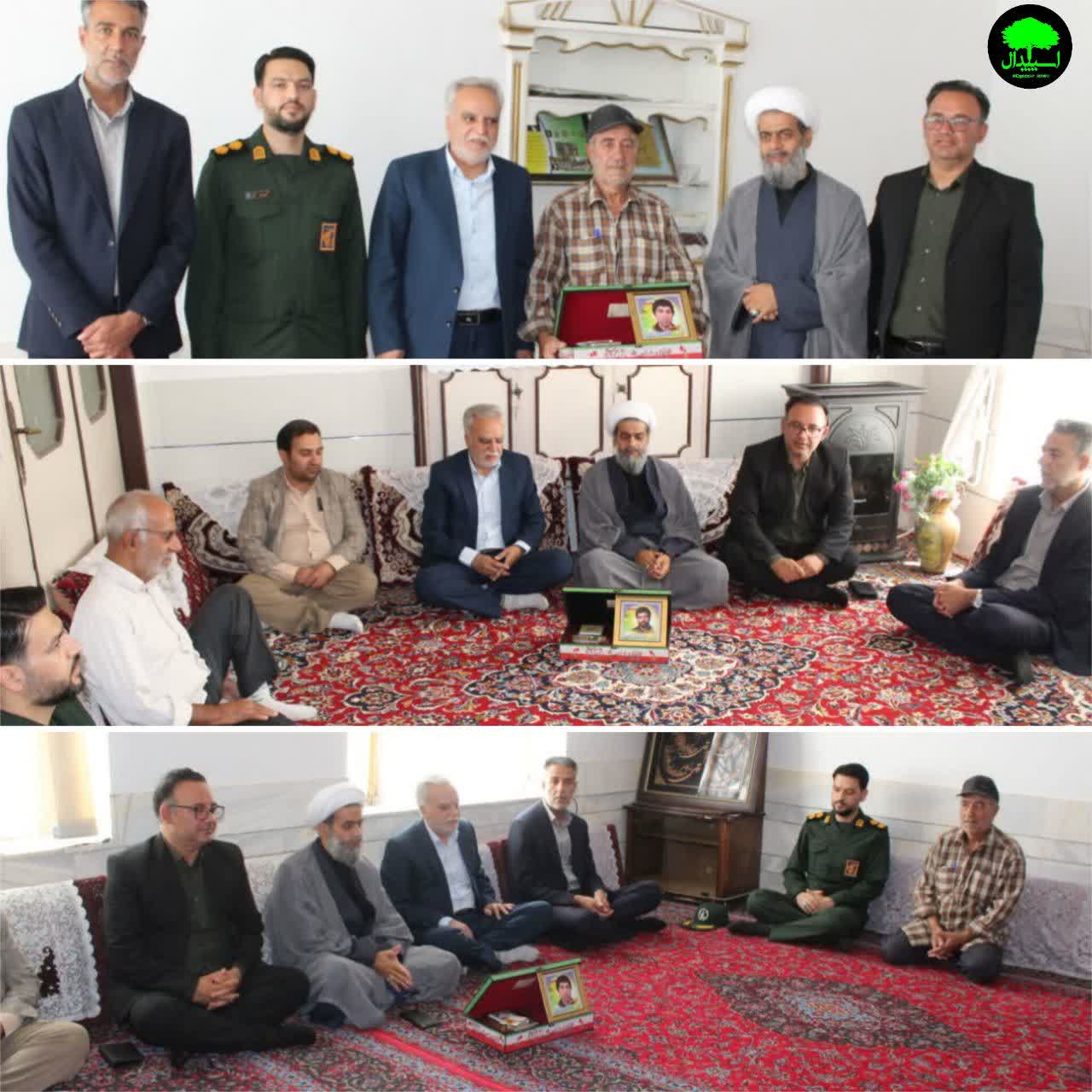 دیدار جمعی از مسئولین با خانواده معظم شهیدان