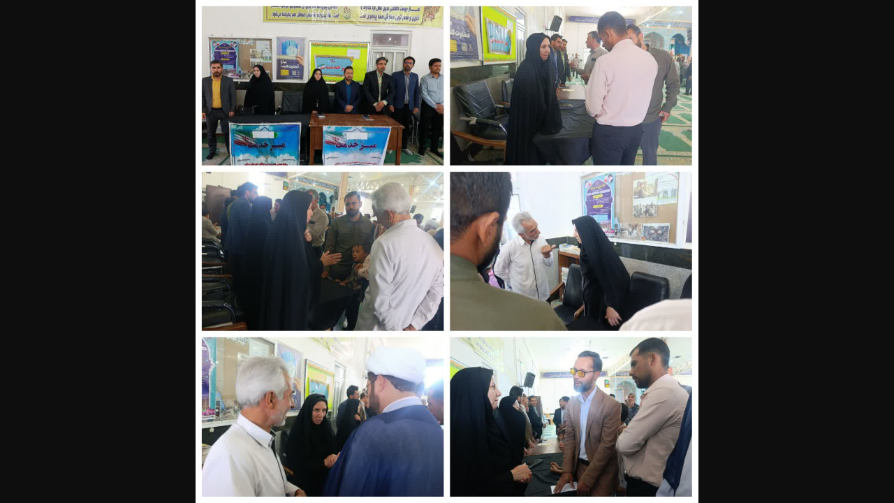 برپایی میز خدمت ادارات شهرستان سرایان در مسجد جامع آیسک