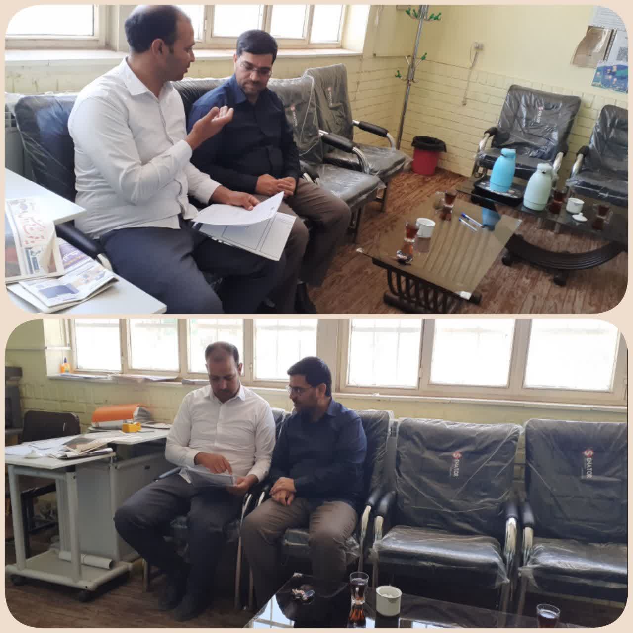 گزارش تصویری بازدید حضور کارشناس گزینش مدیریت آ...
