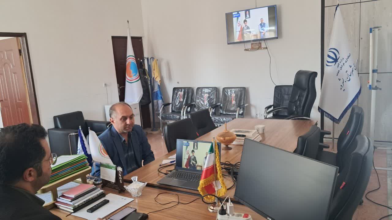 حضور وبیناری فرماندار بشرویه در جلسه شورای برنامه‌ریزی و توسعه استان