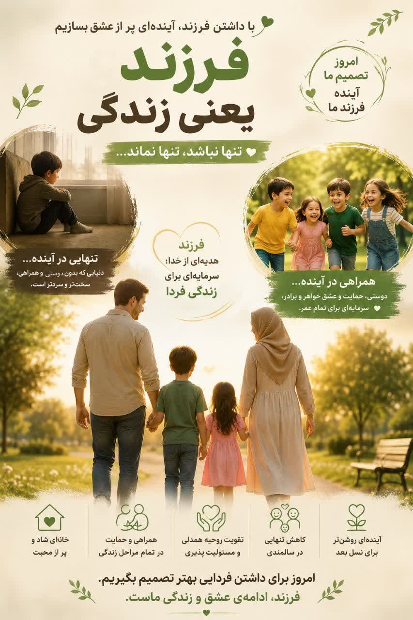 پیام تبریک روز فرزند از شبکه بهداشت و درمان بشرویه