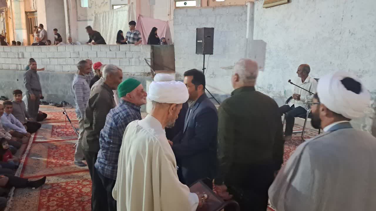 حضور امام جمعه و فرماندار بشرویه در امامزاده دیهوک