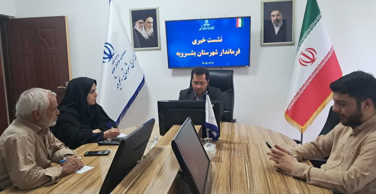 تشریح آخرین وضعیت پروژه‌های عمرانی و مطالبات کشاورزان بشرویه توسط فرماندار