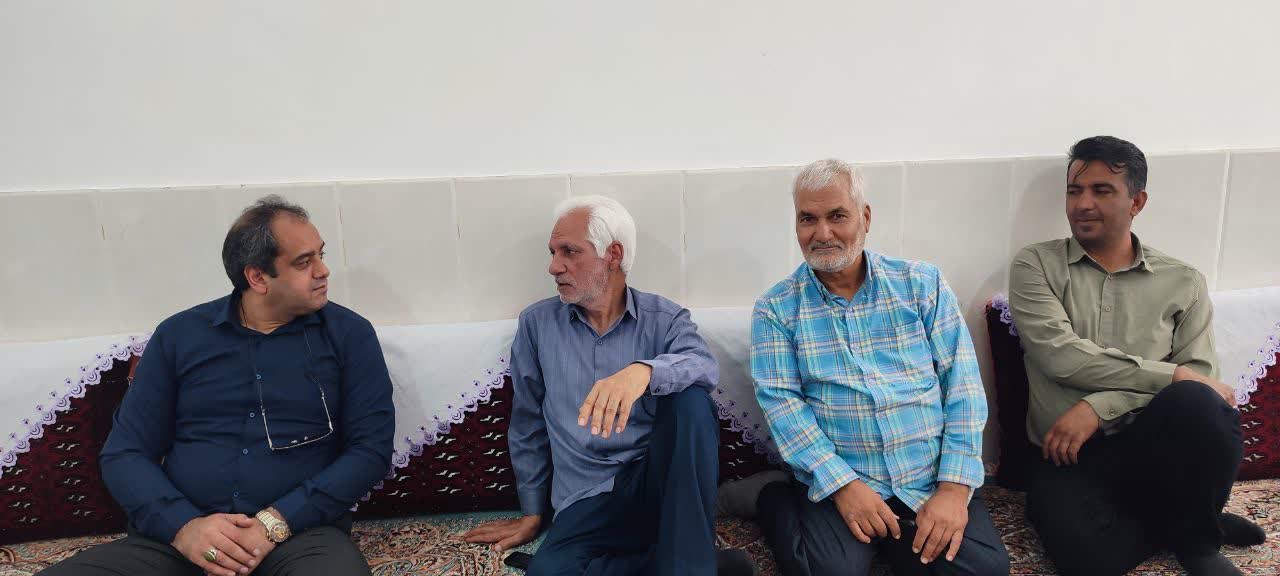 دیدار رئیس بهزیستی بشرویه با جانباز و خیر مؤسسه دیار کهن نیگنان