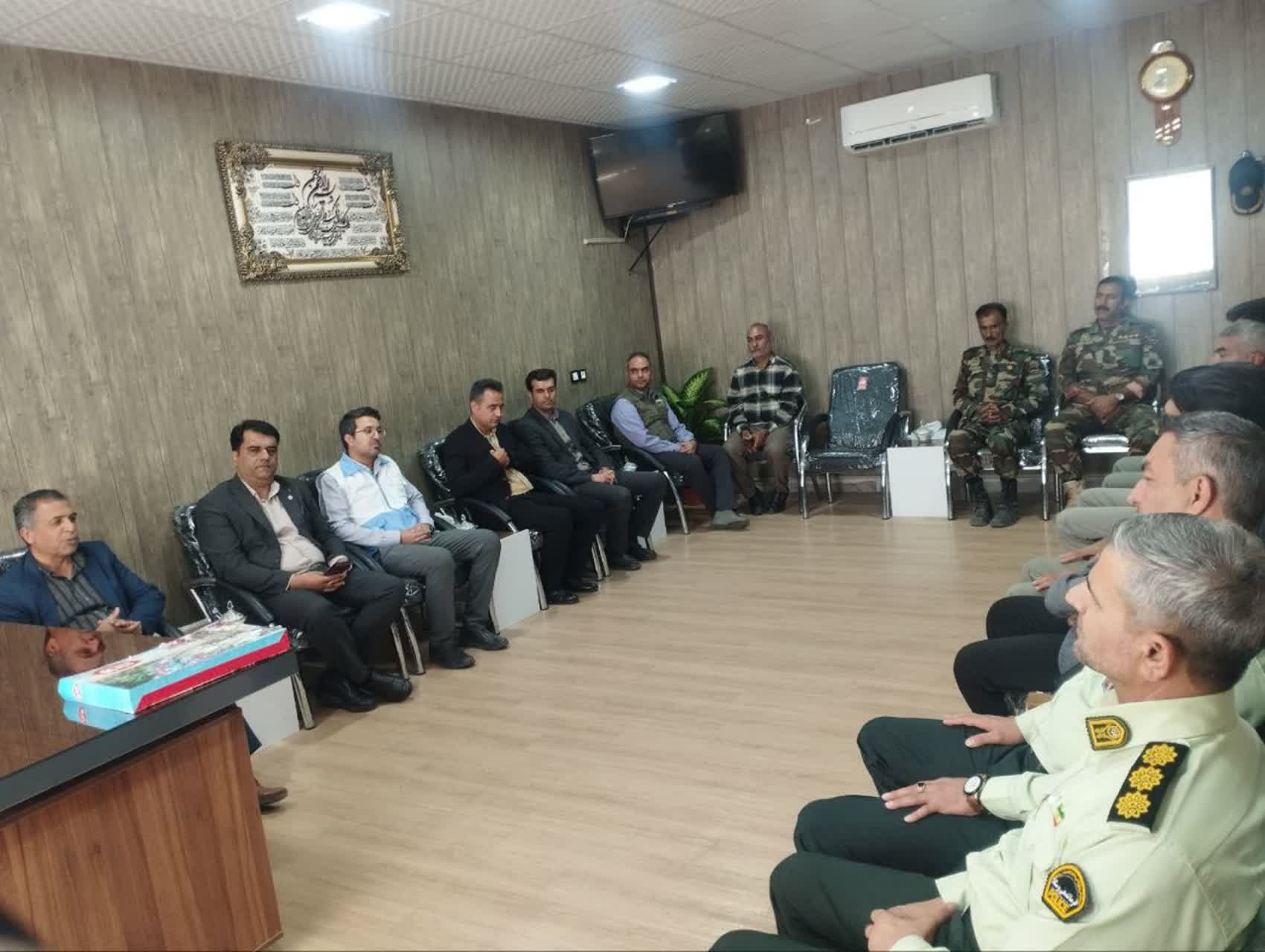 دیدار مدیر جهاد کشاورزی فردوس با فرمانده انتظامی در هفته نیروی انتظامی
