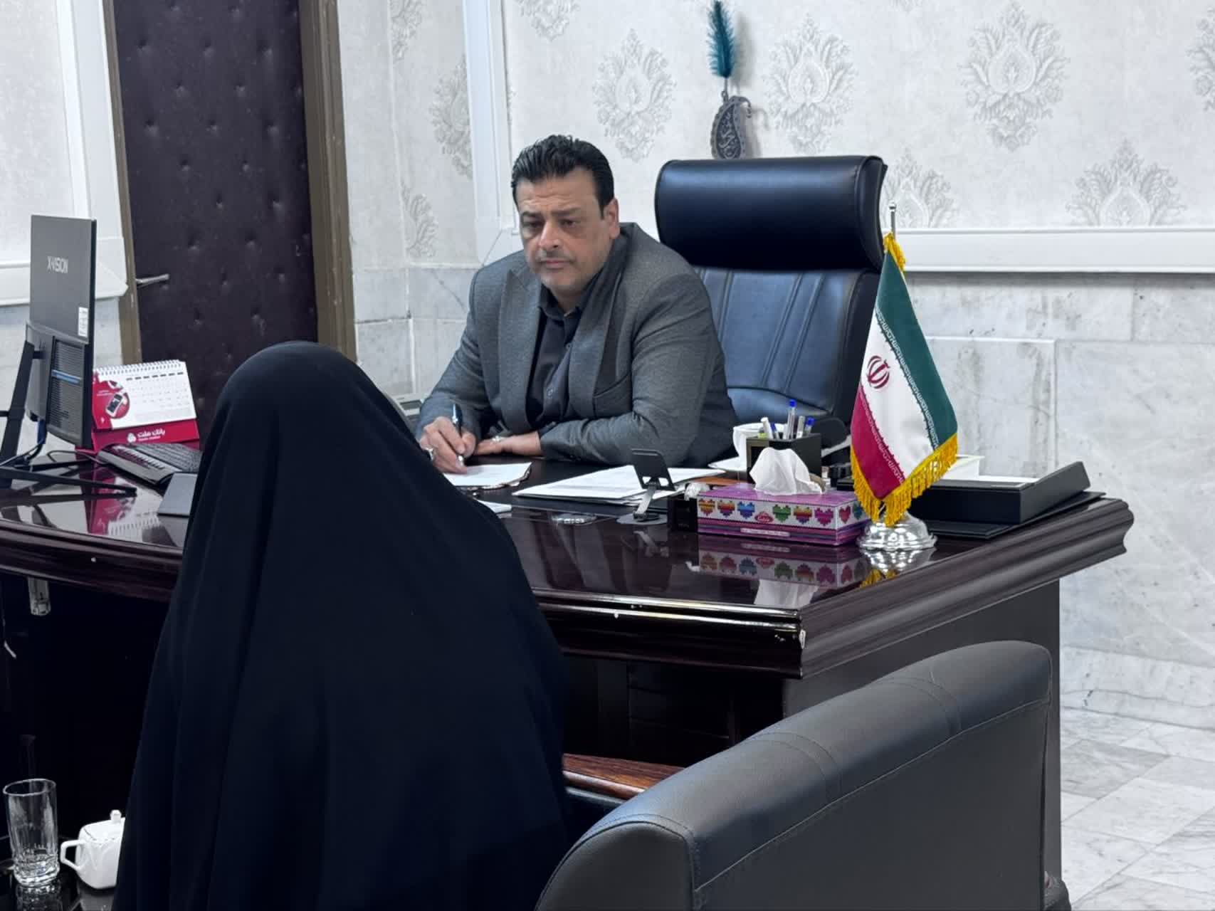 ملاقات مردمی فرماندار فردوس برگزار شد ملاقات